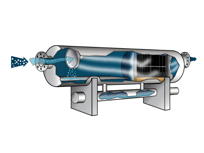 High-Efficiency Vertical Vane Separator